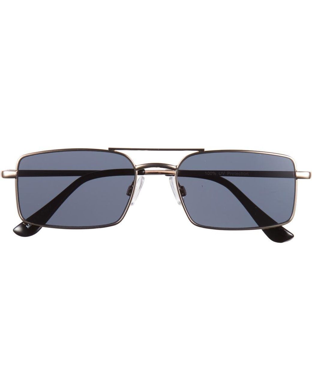 BP. Blue Gradient Rectangular Aviator Sunglasses