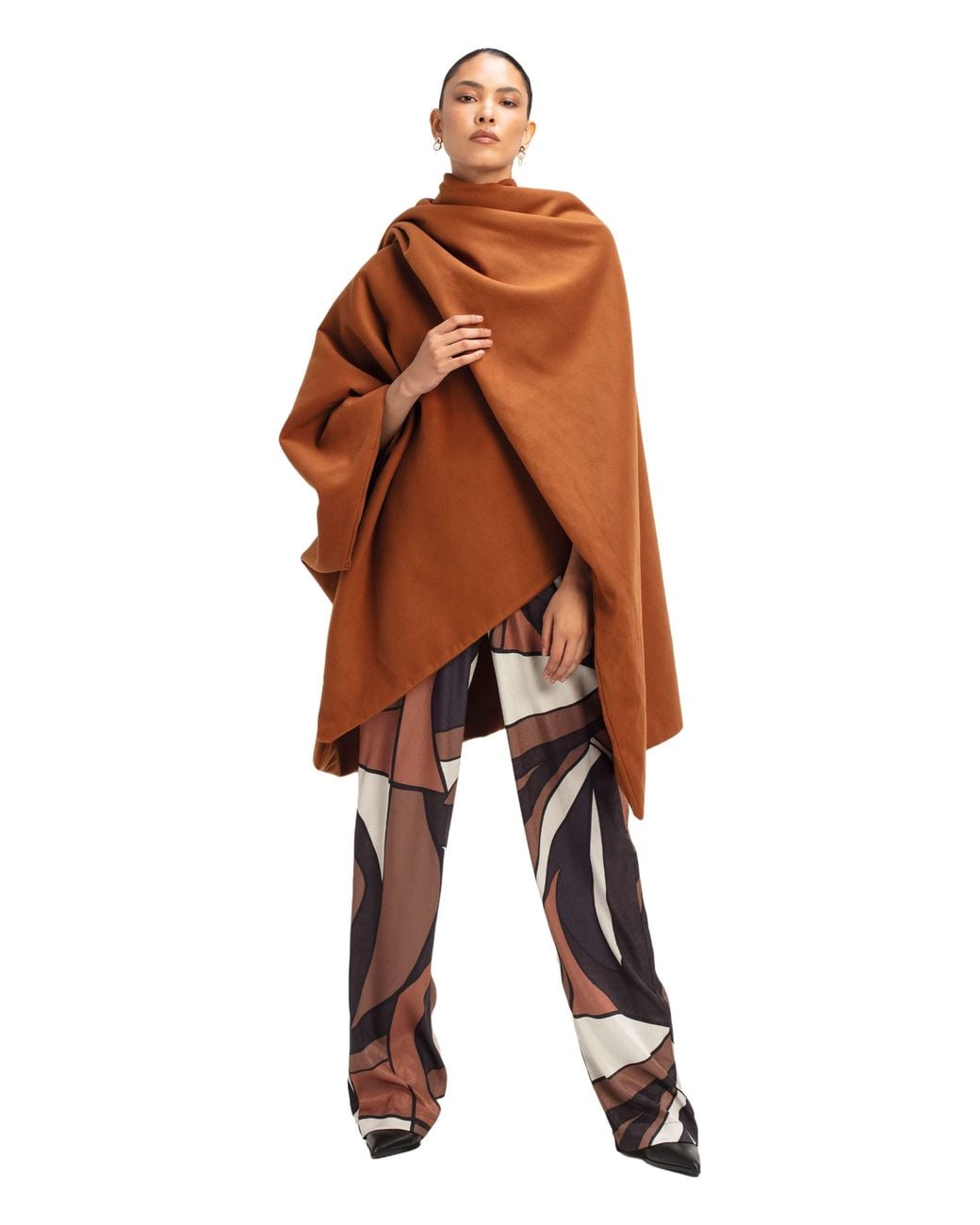 Diarrablu Brown Convertible Terra Cape