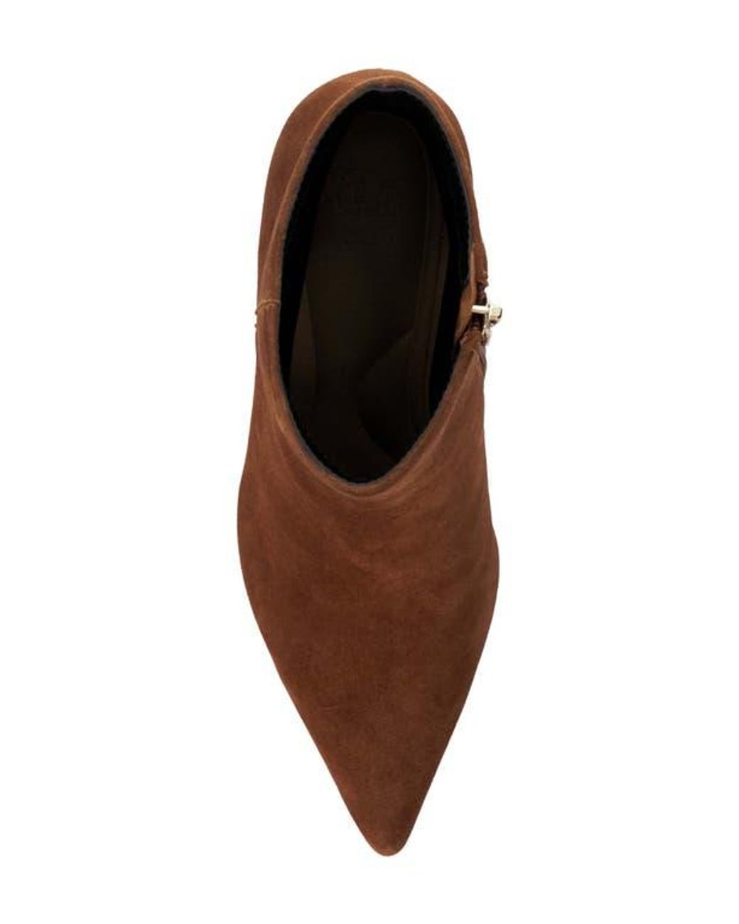 Dune Brown Obsessively Pointed Toe Bootie