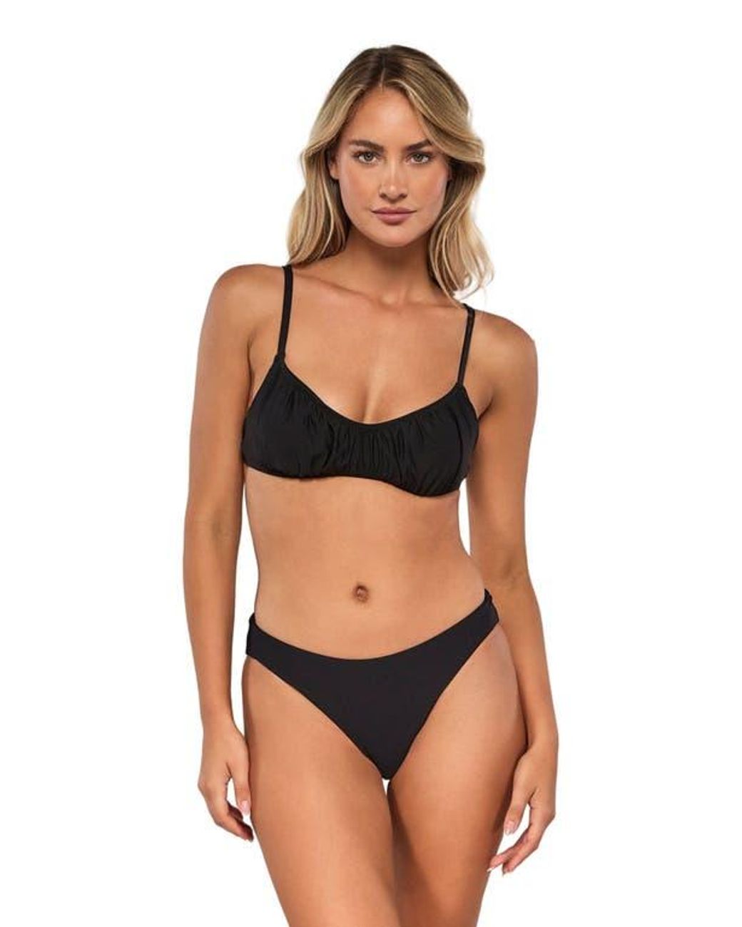 Swim Systems Brown Bonnie Bikini Swimsuit Top