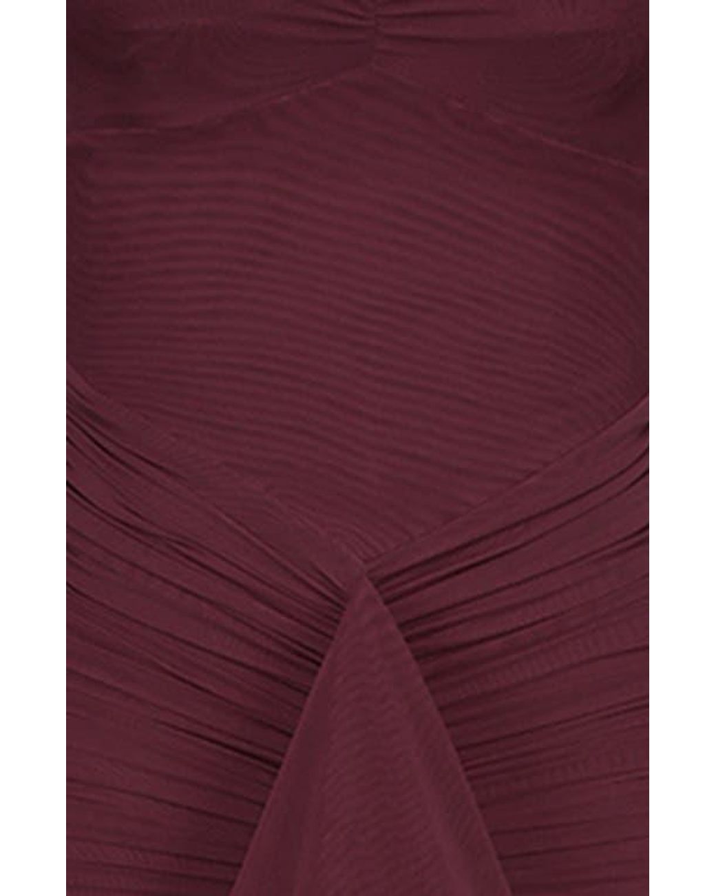 House Of Cb Gabbi Ruffle Mesh High-Low Cocktail Dress in Red | Lyst