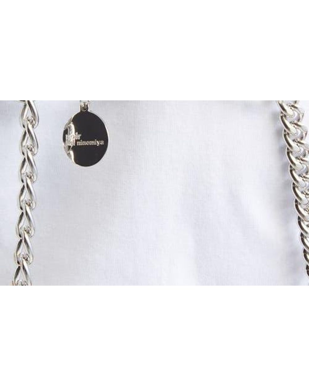 Noir Kei Ninomiya Beaded Floral Chain Harness in Metallic | Lyst