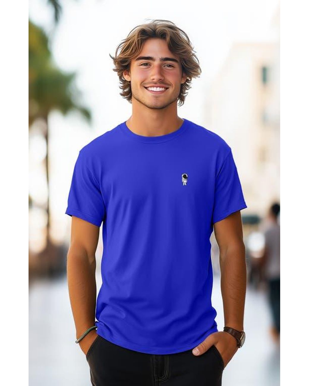 Alix Blue Astronaut Tee for men