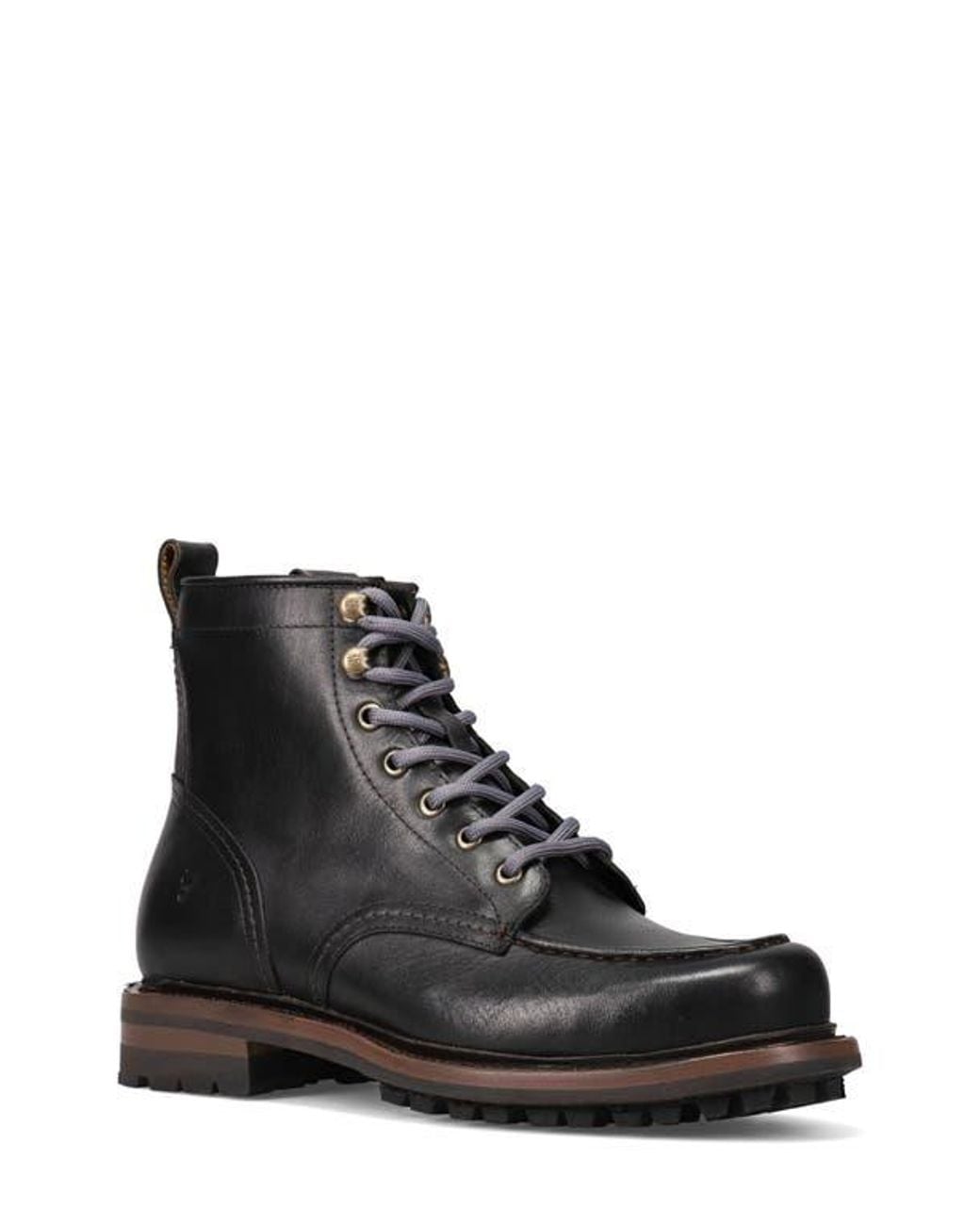 Frye Black Hudson Work Boot for men