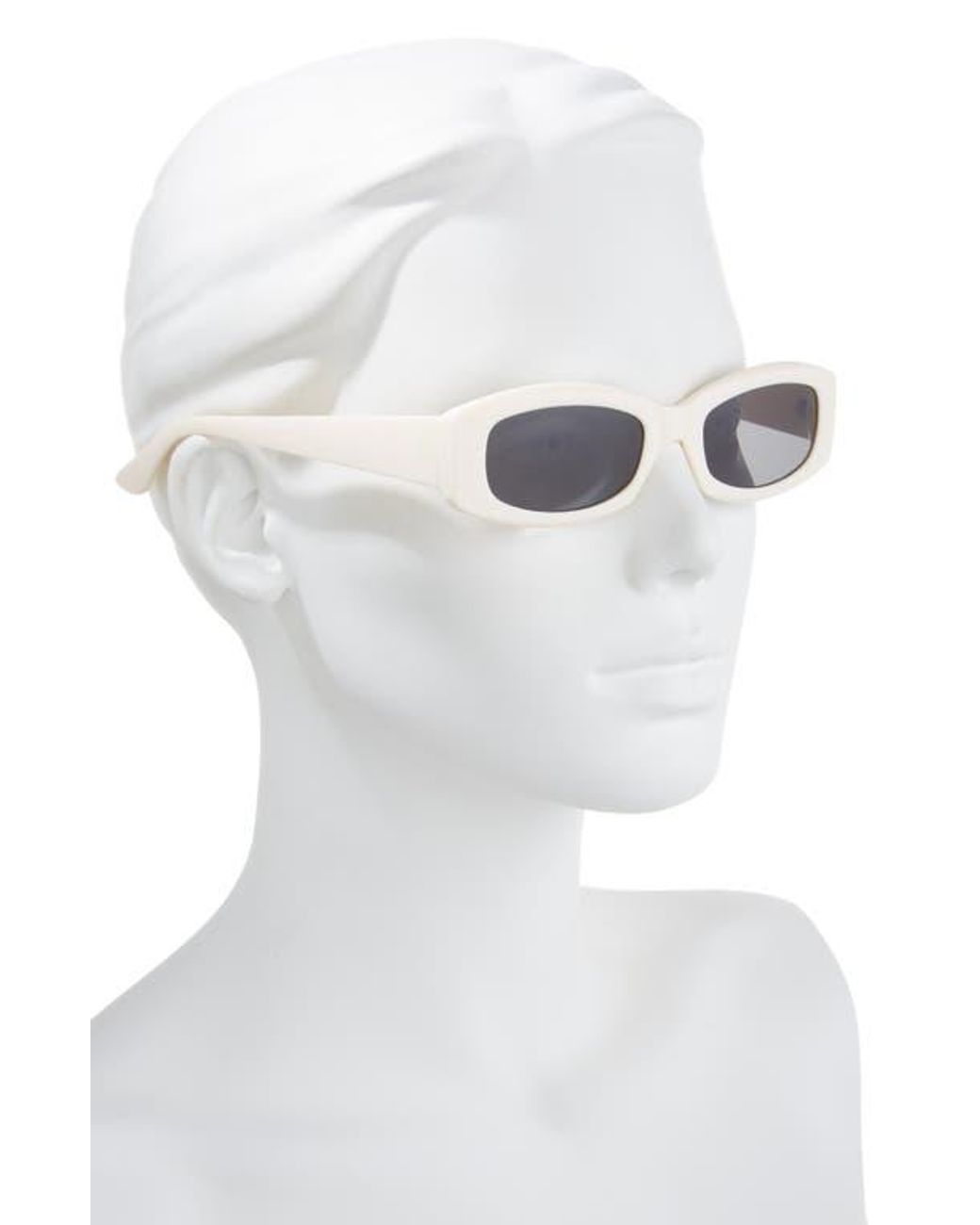 BP. Gray Slim Rectangular Sunglasses