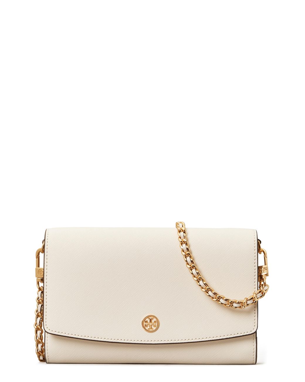 Tory Burch Leather Robinson Chain Wallet in Brown Save 30 Lyst