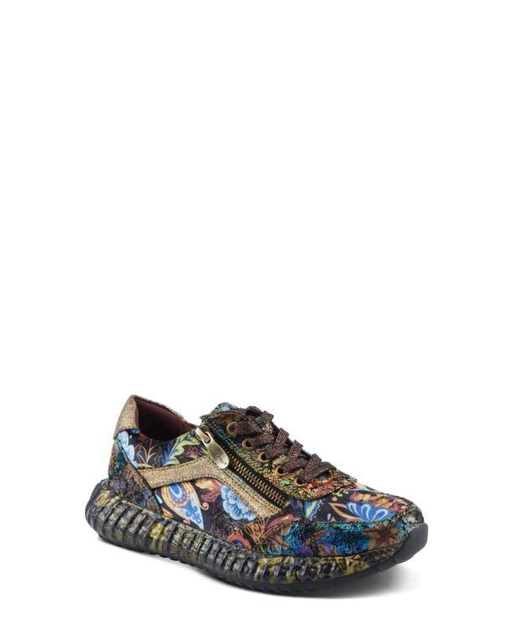 Spring Step Blue Javana Platform Sneaker