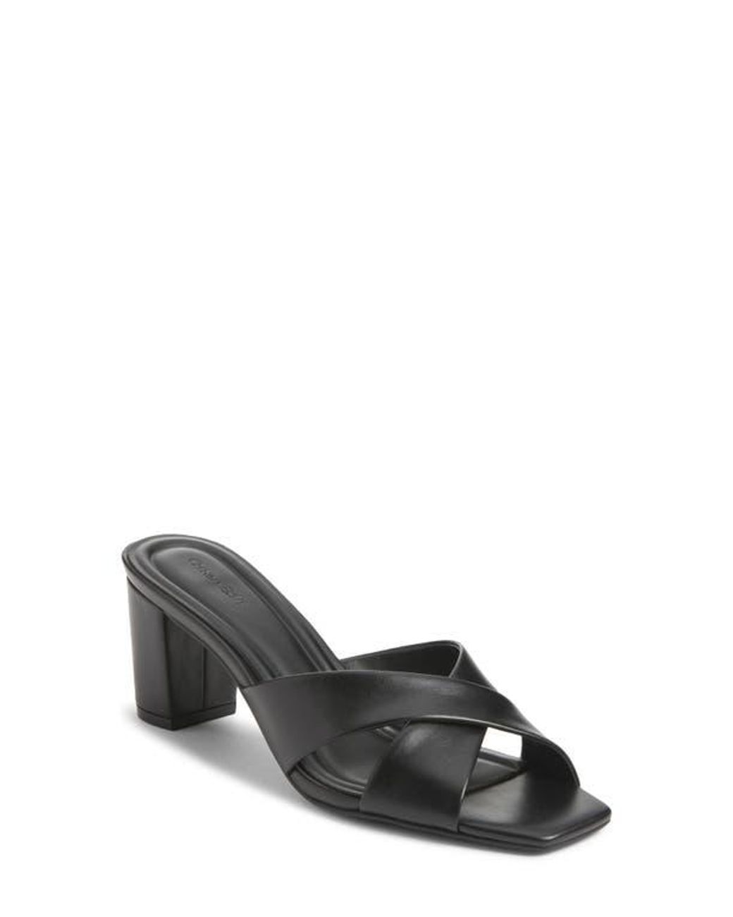 Open Edit Black Grady Heeled Sandal
