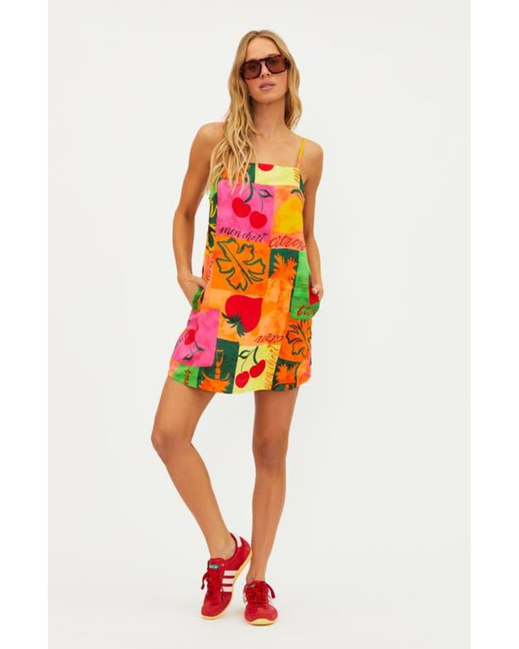 Beach Riot Tayla Cover-Up Minidress in Orange | Lyst