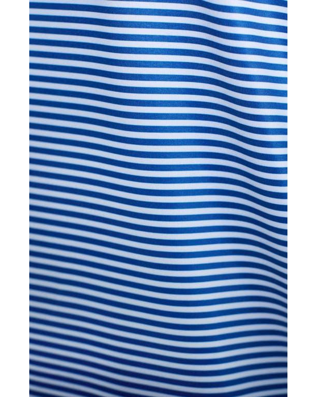Bugatchi Blue Three-Button Performance Polo for men