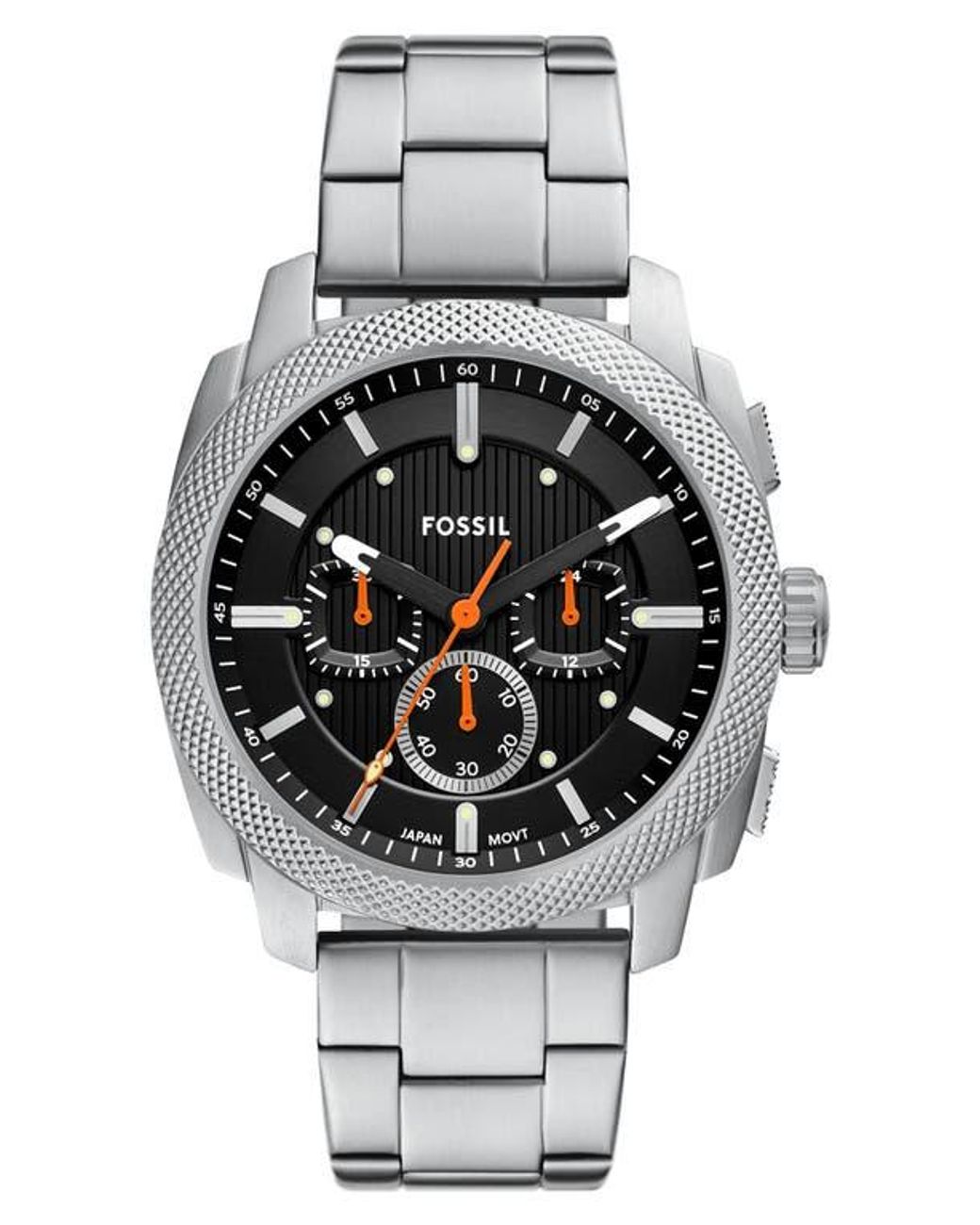 Fossil Machine Chronograph Bracelet Watch, 44Mm in Gray for Men | Lyst