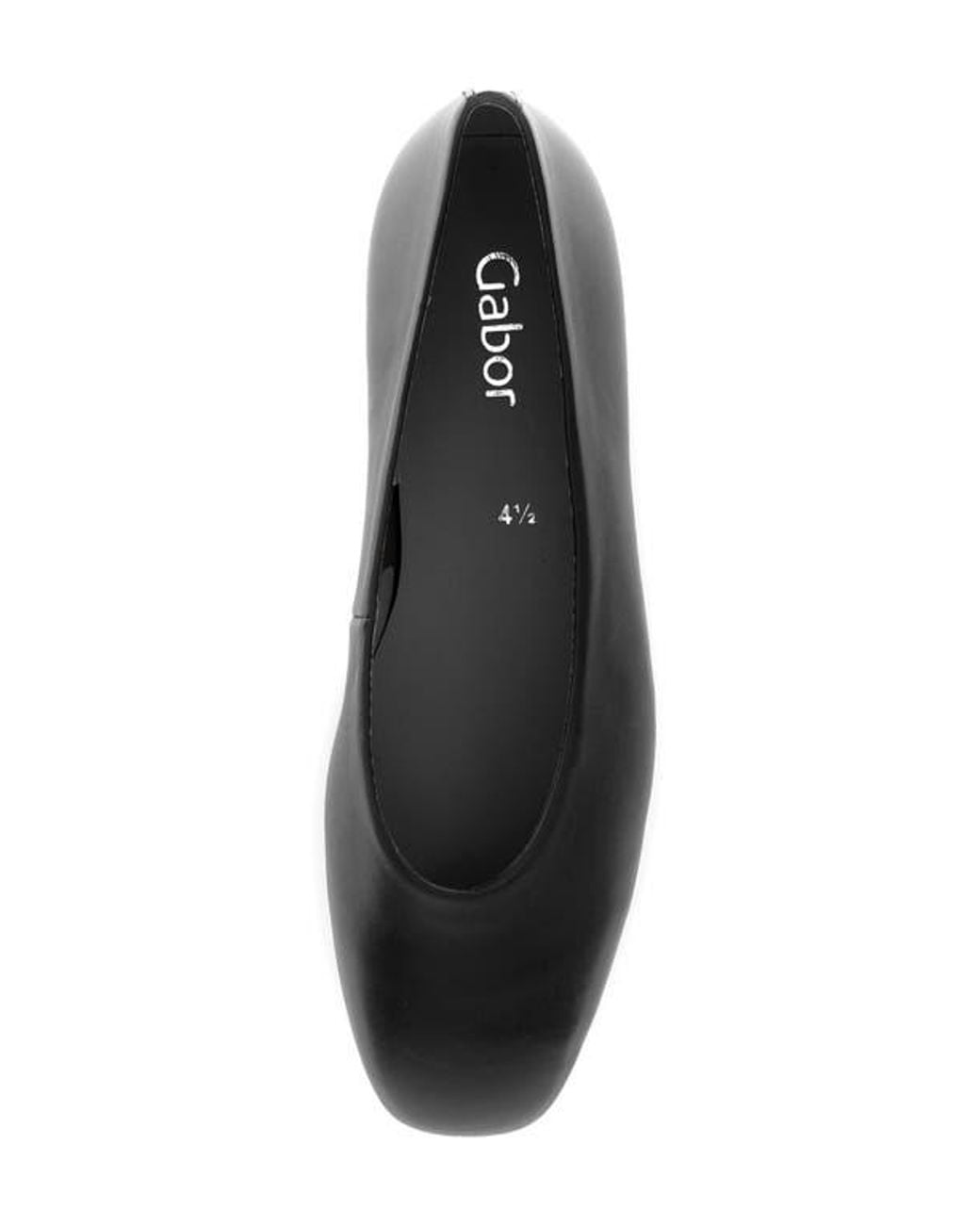 Gabor Black Square Toe Ballet
