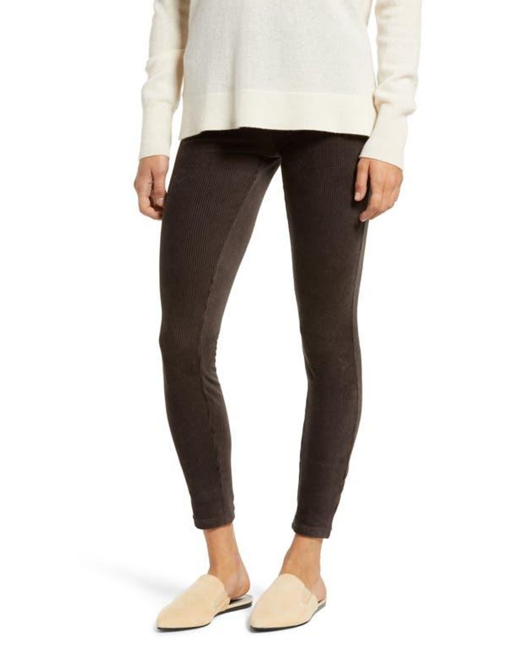Hue wide wale corduroy leggings best sale