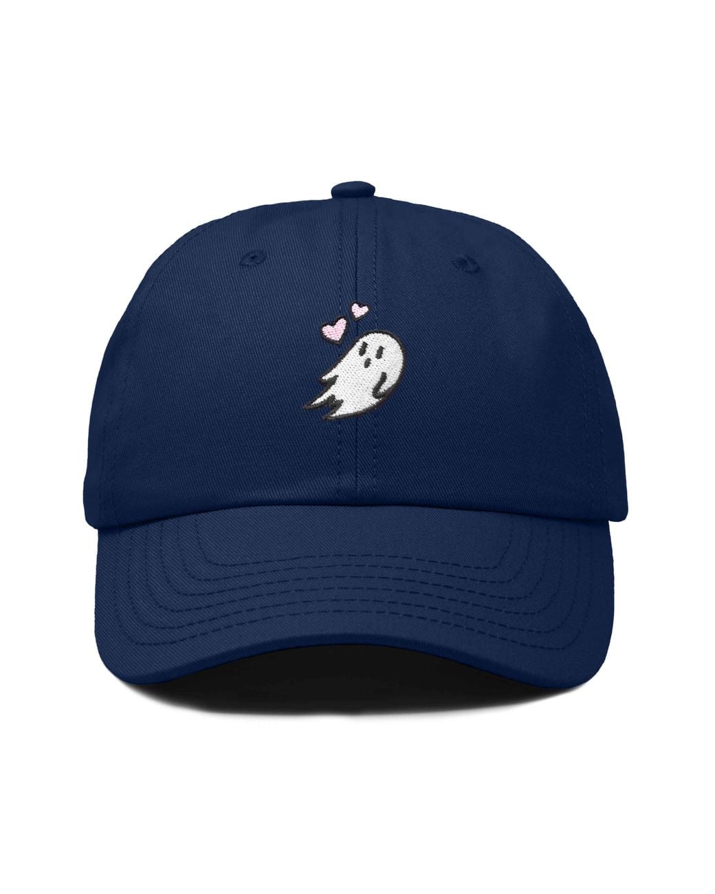 Alix Blue Heartly Ghost Embroidered Cap