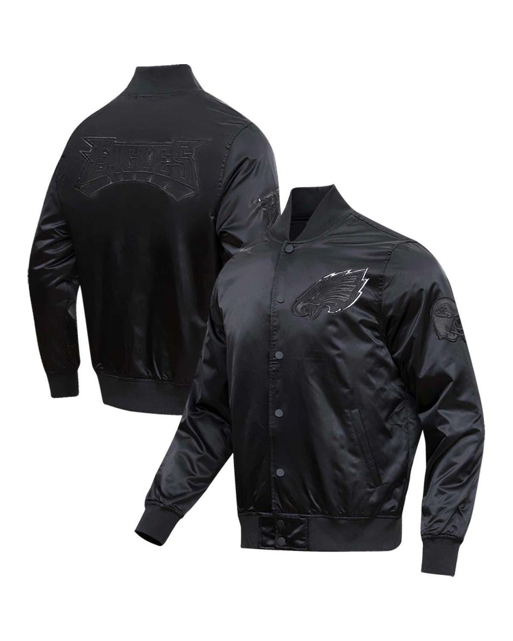 Pro Standard Philadelphia Eagles Triple Satin Fullsnap Varsity Jacket