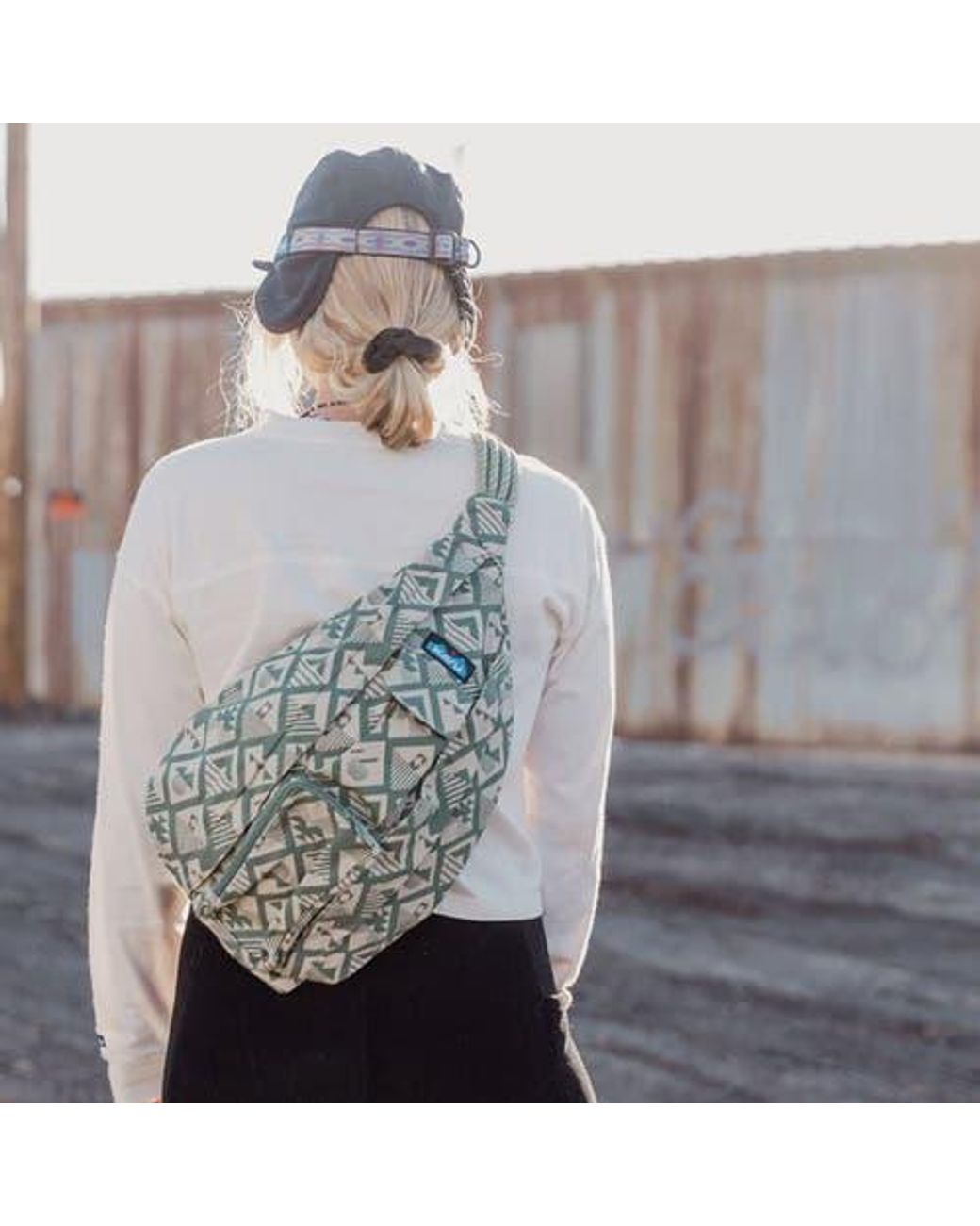 Kavu Blue Strapcap Trapper Cap