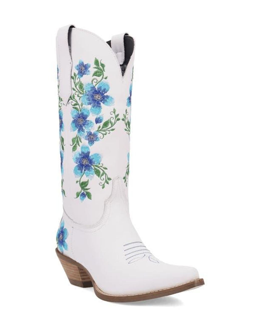 Dingo White Posie Knee High Western Boot