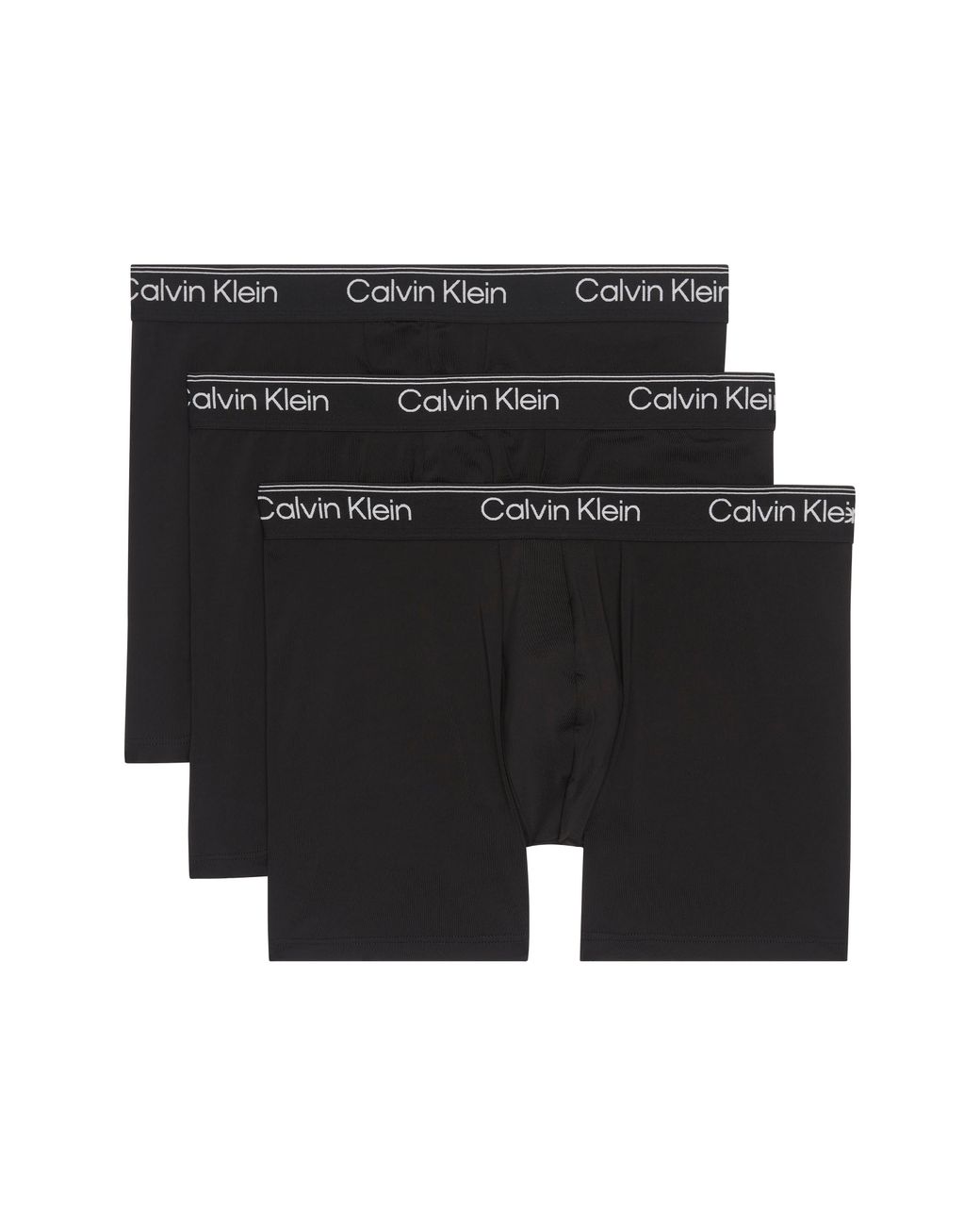 Calvin Klein Black Assorted 3-Pack Microfiber Boxer Briefs for men