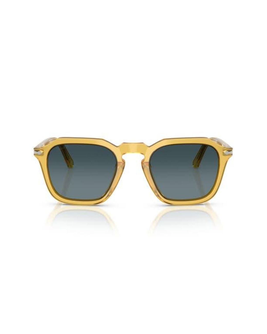 Persol Blue 52Mm Polarized Gradient Square Sunglasses for men