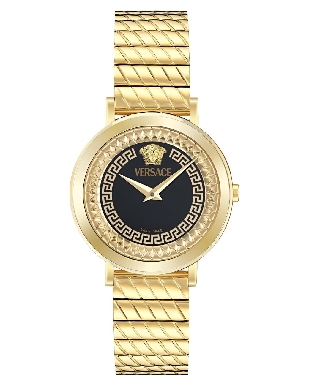 Versace Metallic Delphinus Bracelet Watch, 35Mm