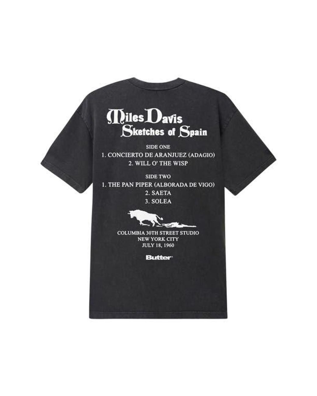 【BUTTER GOODS】x Miles Davis Sketches Of Spain Tee Tシャツ Butter Goods x Miles Davis Sketches Of Spain Tee (Black