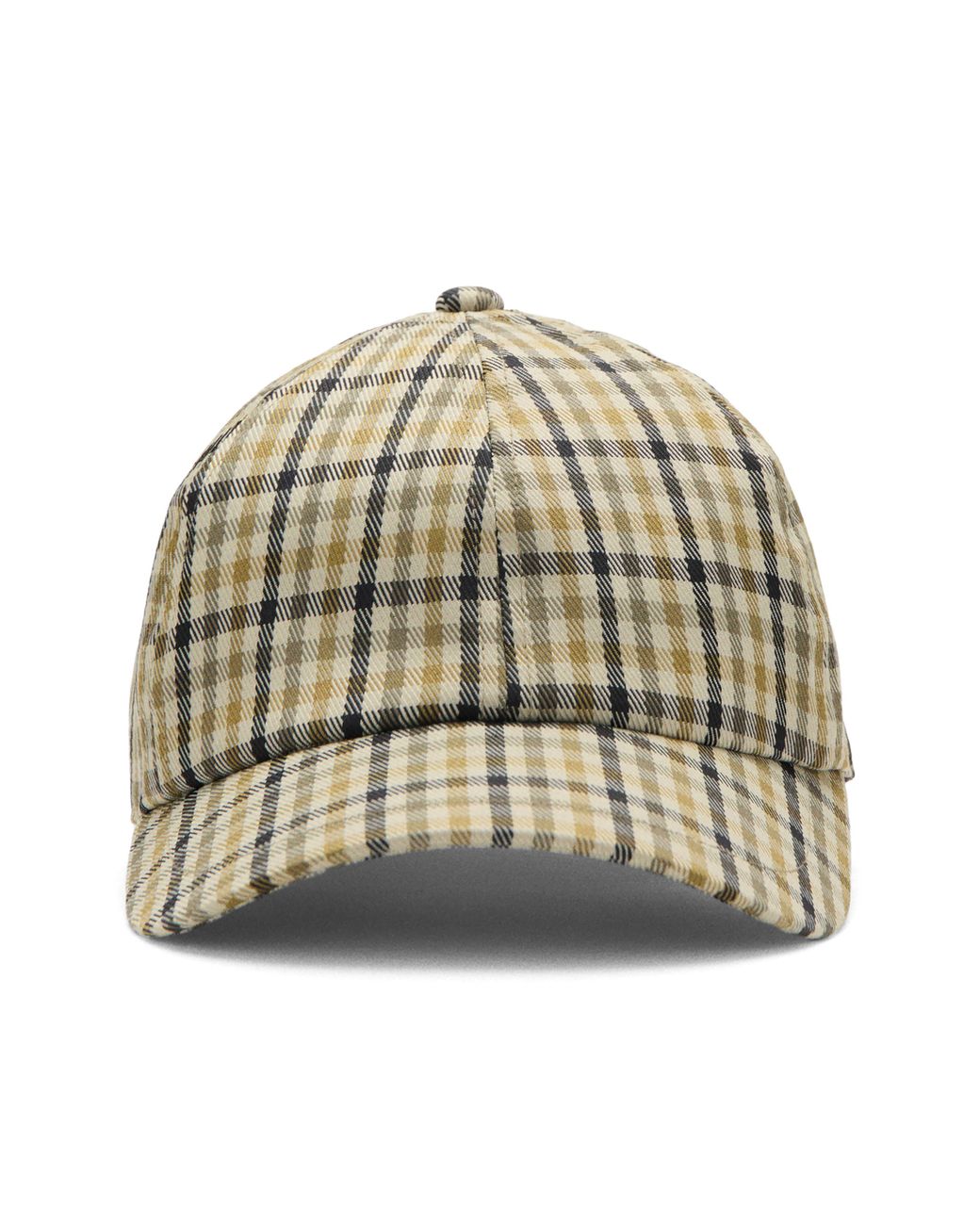 Mango Metallic Check Cap for men