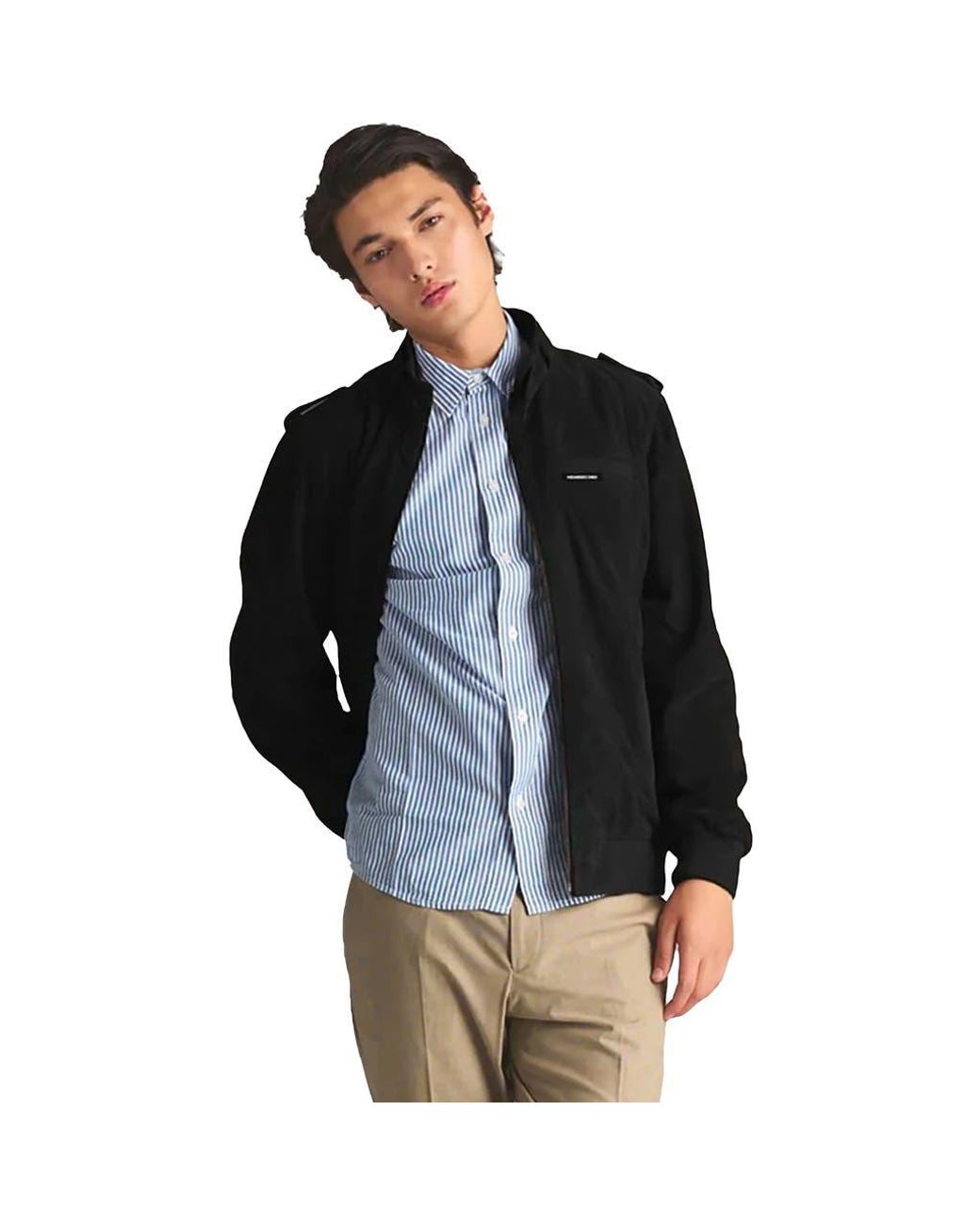 Members Only Black Soft Suede Iconic Jacket for men