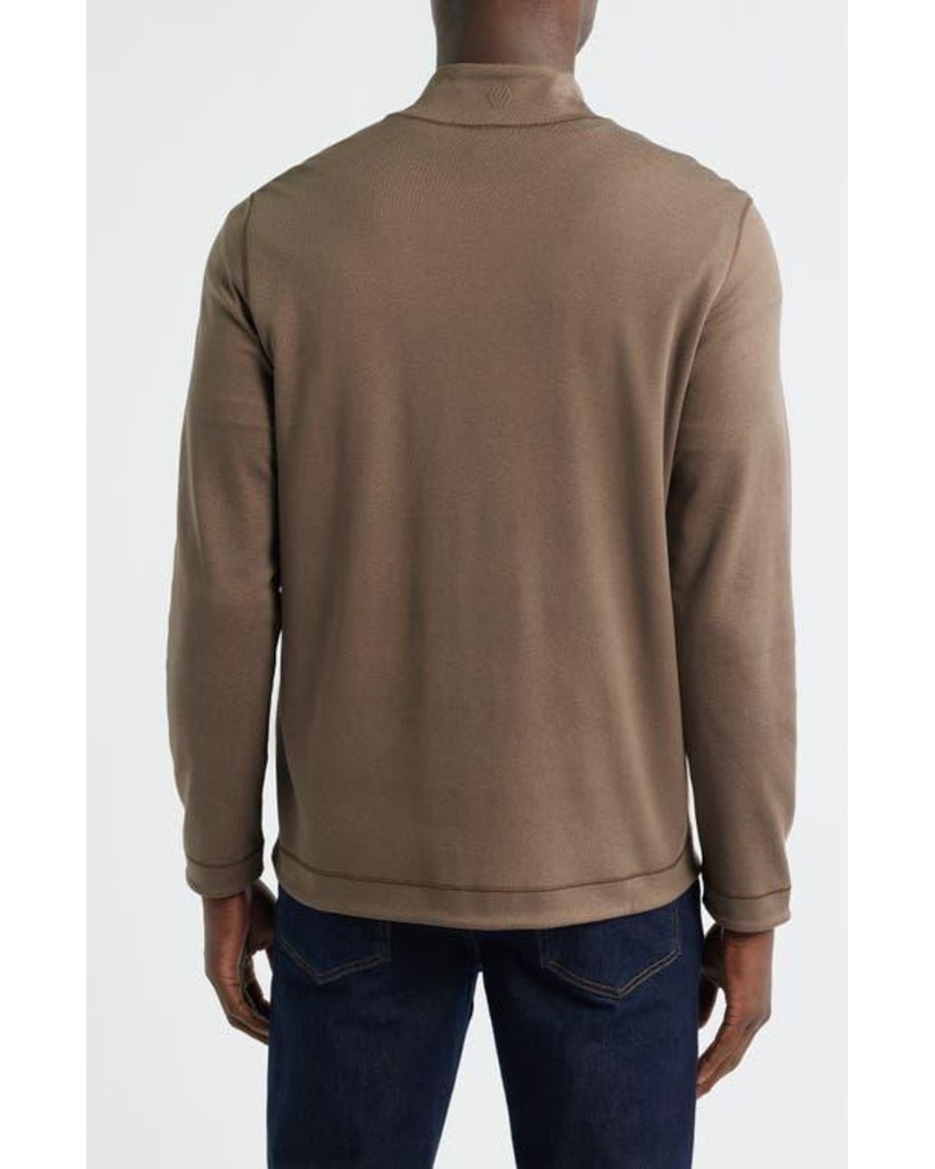 Johnston & Murphy Brown Xc4 Reversible Performance Zip Jacket for men