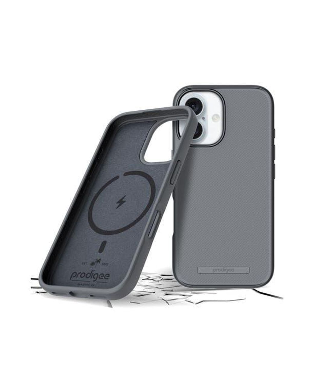 prodigee Gray Solid Magsafe Case For Apple