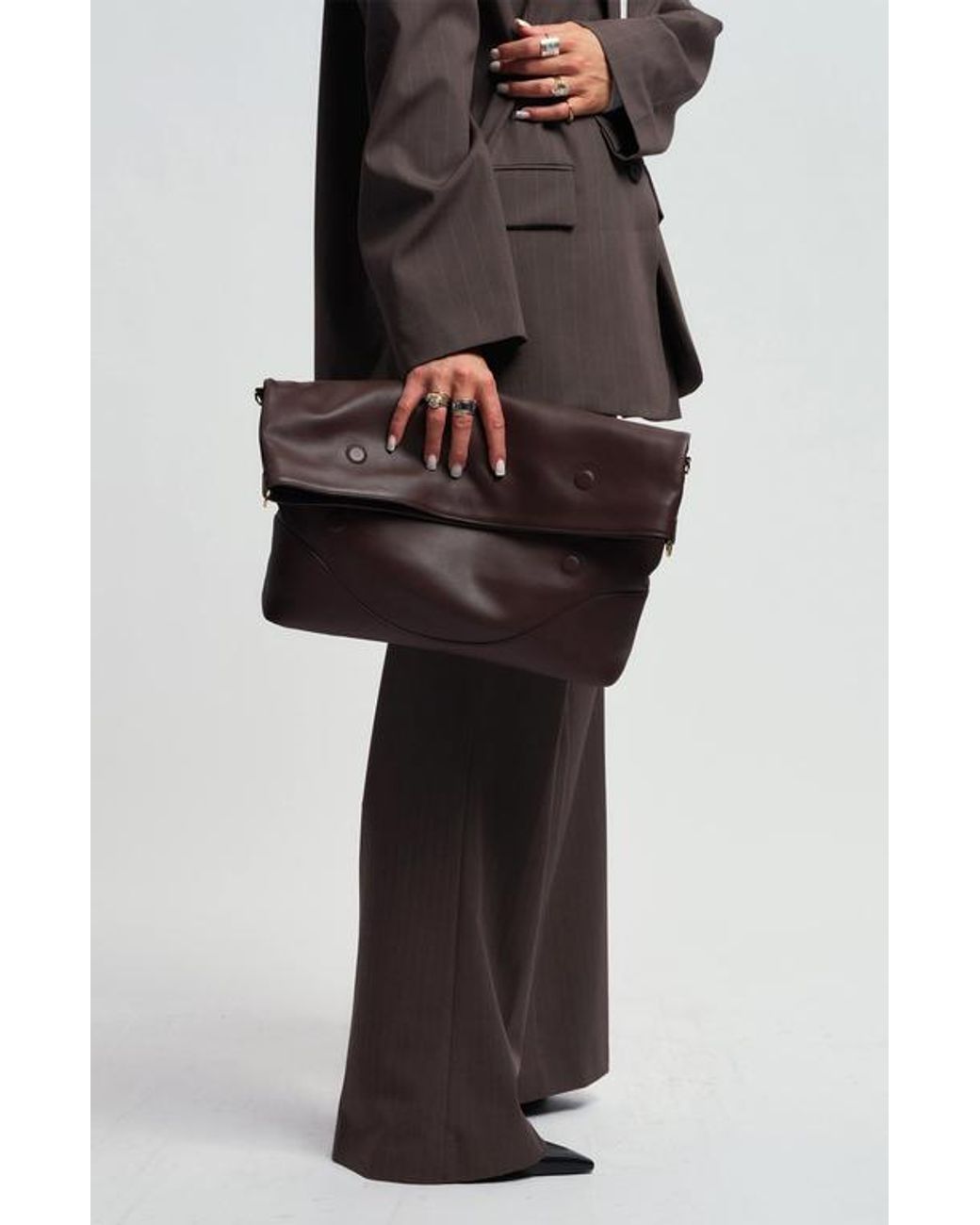 OLEADA Natural Marina Foldover Bag