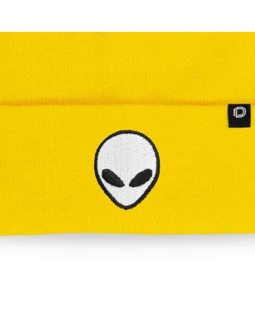 Alix Yellow Alien Beanie for men