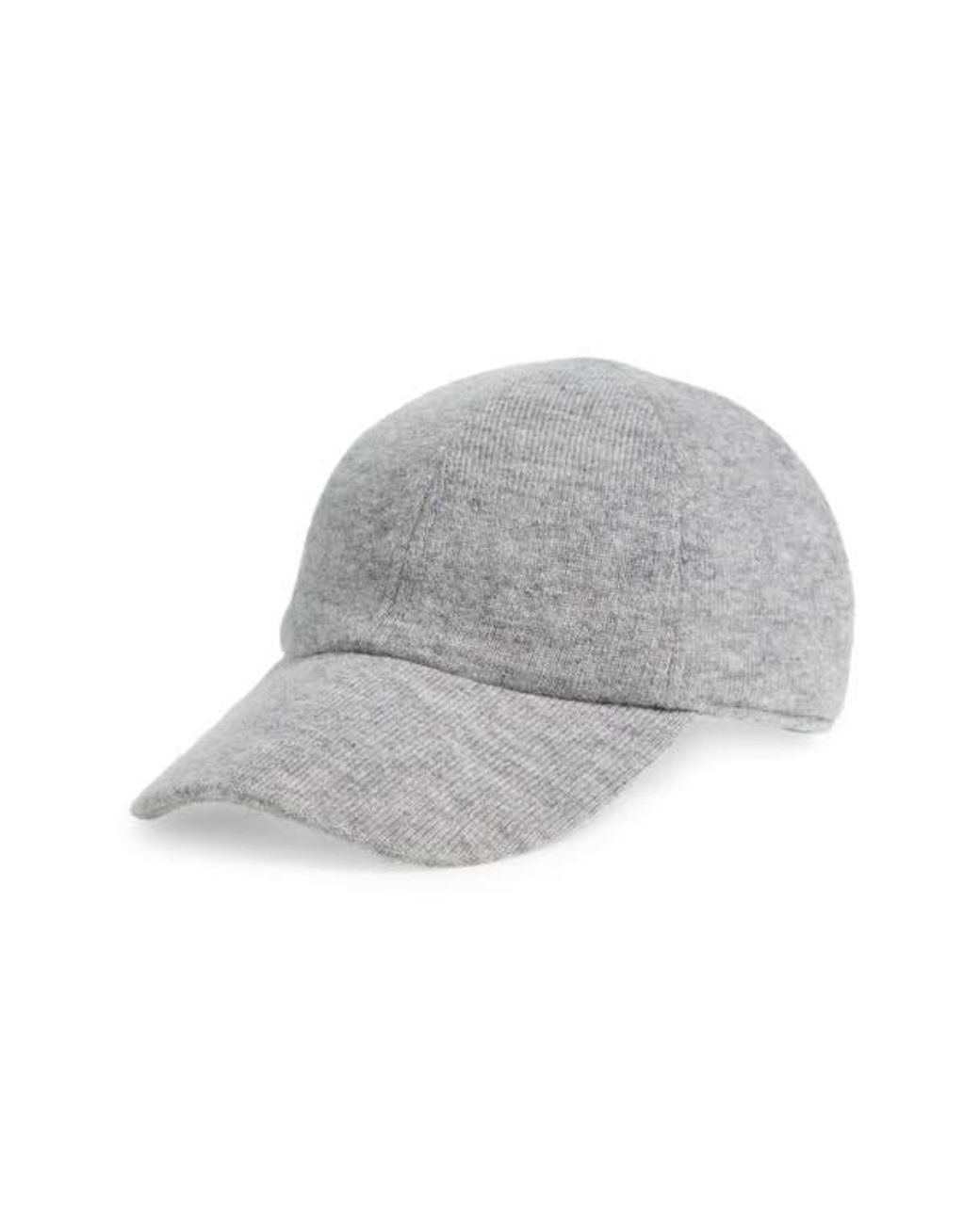 Robert Barakett Gray Wool & Cashmere Baseball Cap for men