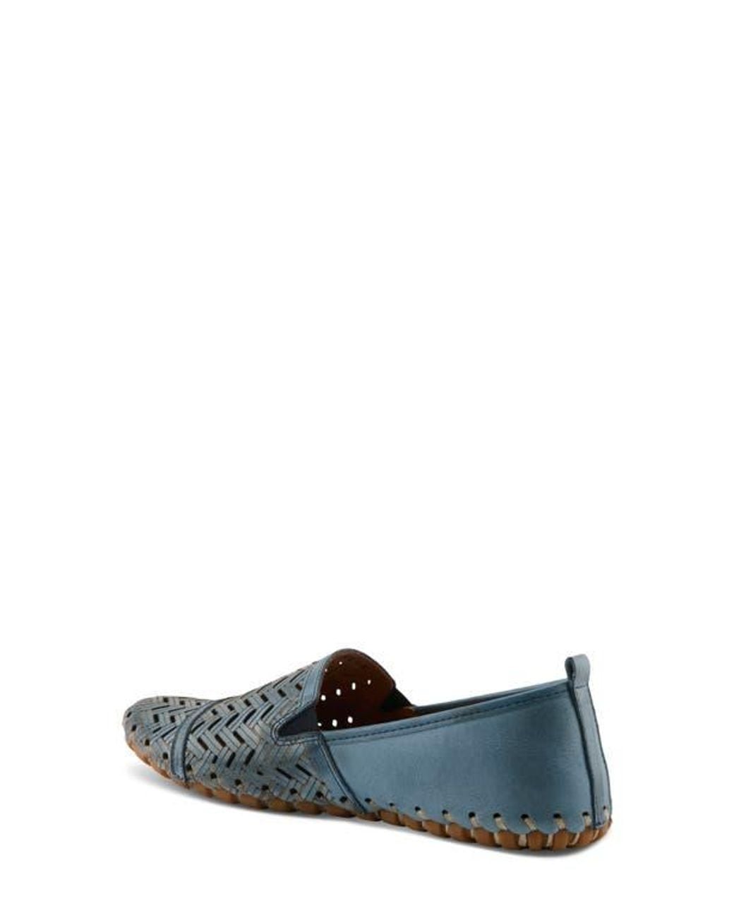 Spring Step Blue Kapri Flat