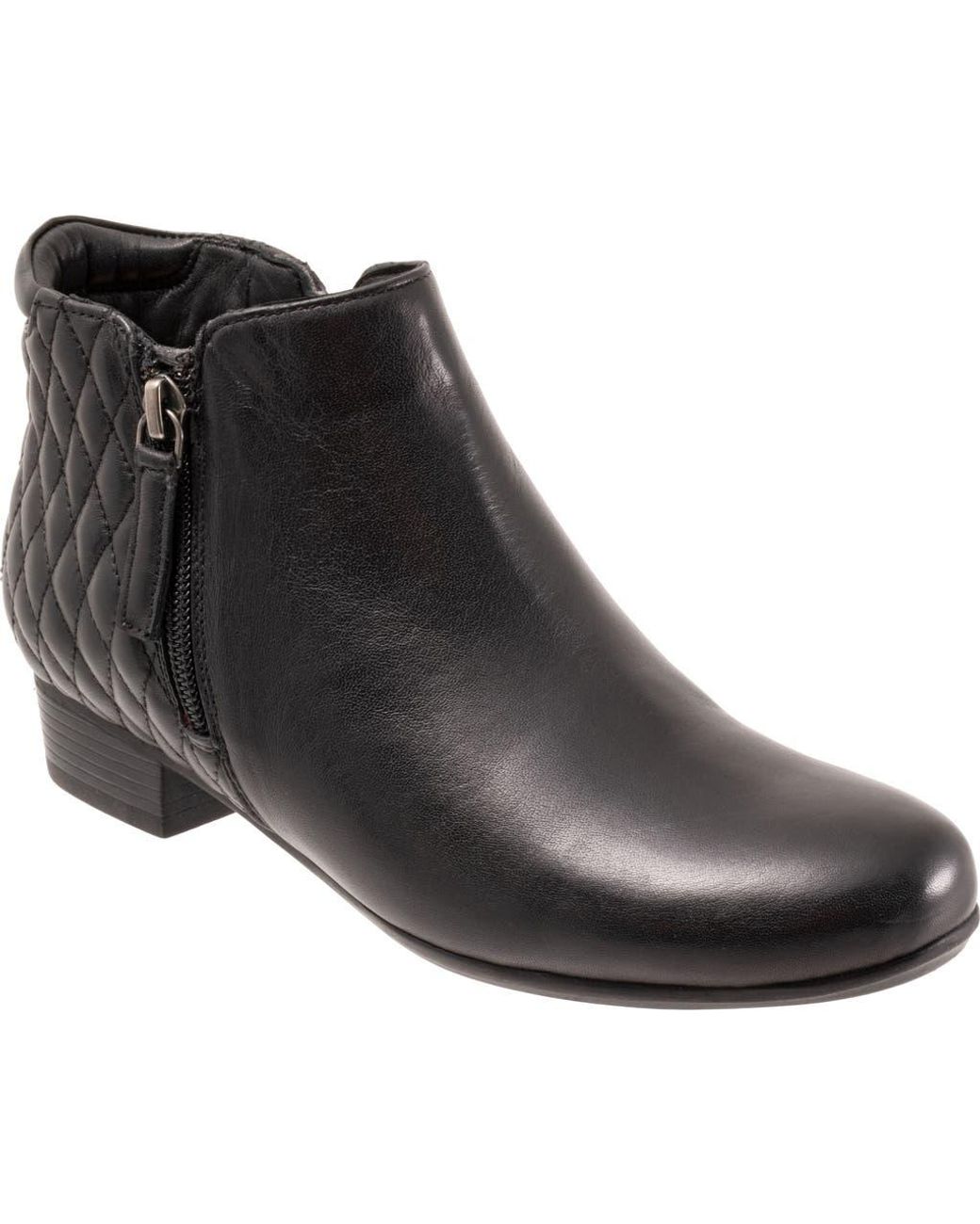 Trotters Black Major Bootie