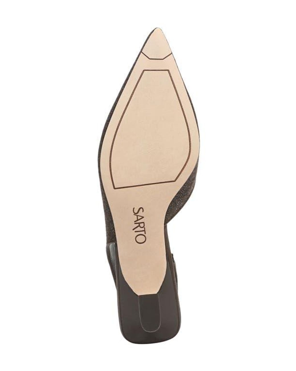 Sarto Brown Devin Kitten Heel Slingback Pump