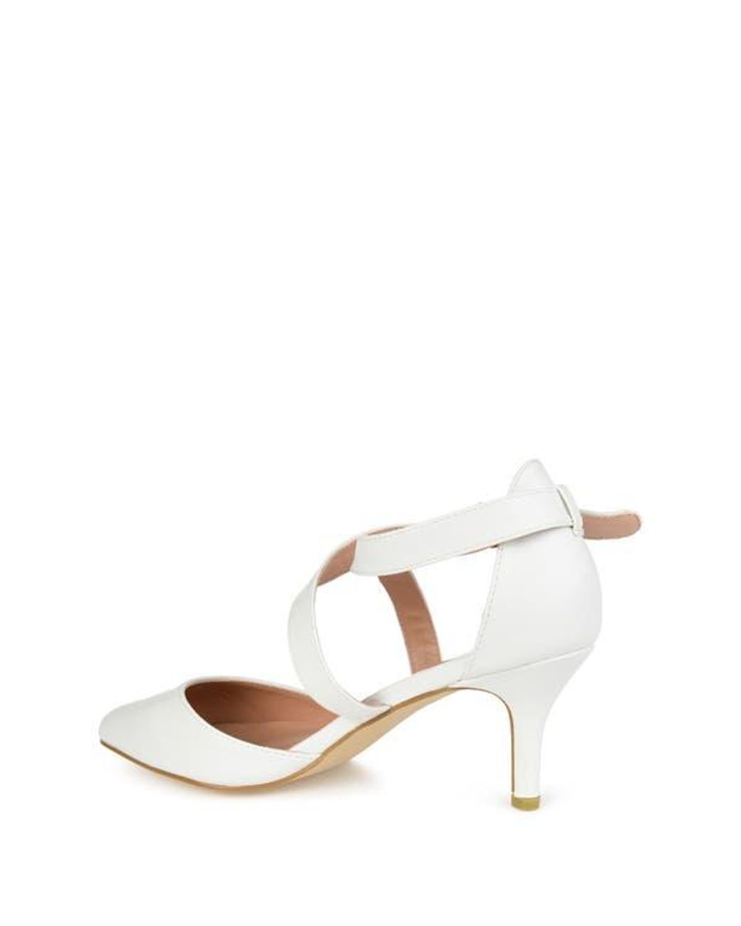 Journee Collection Pink Riva Crossover Pump