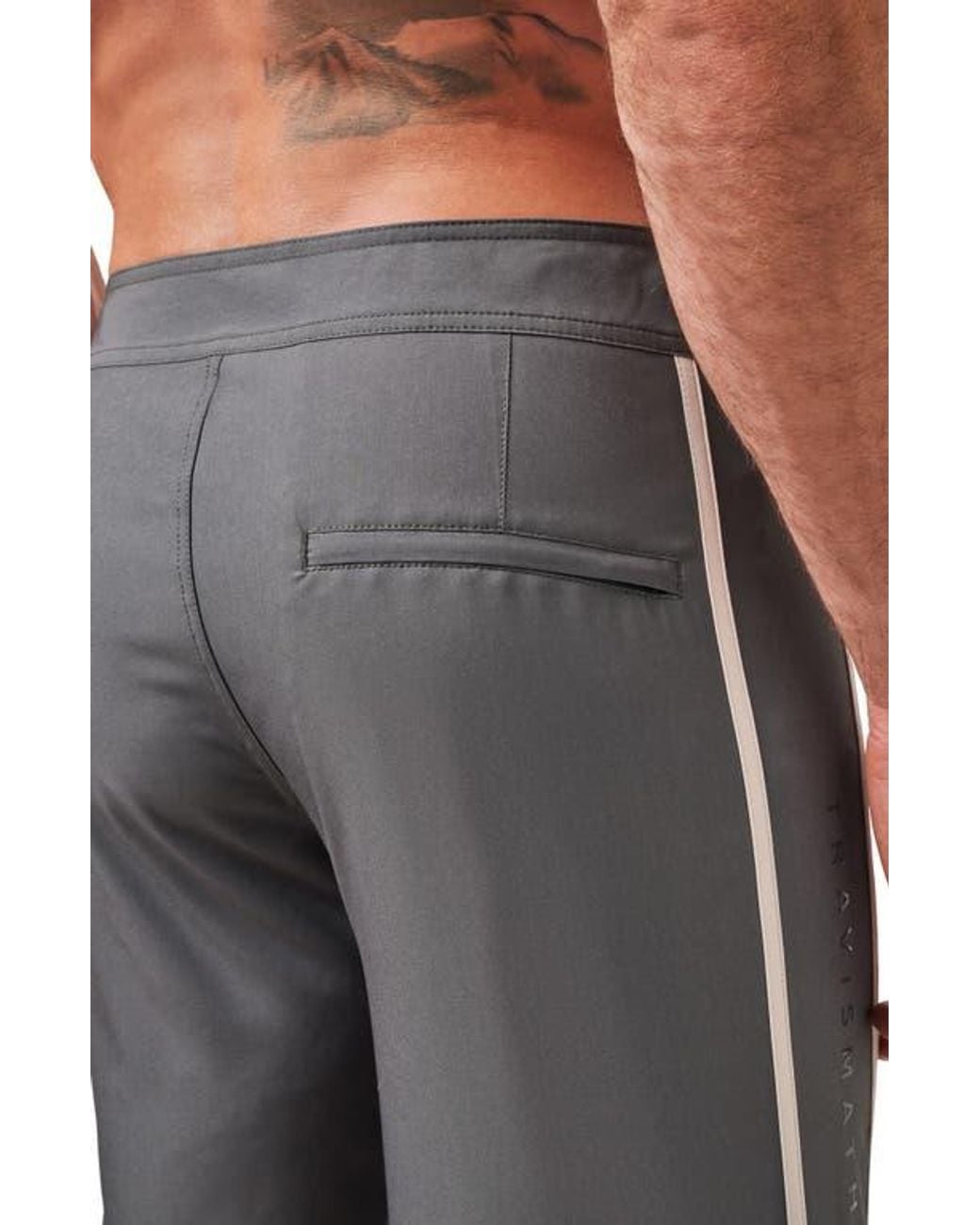 Travis Mathew Blue Making It Reef Board Shorts for men