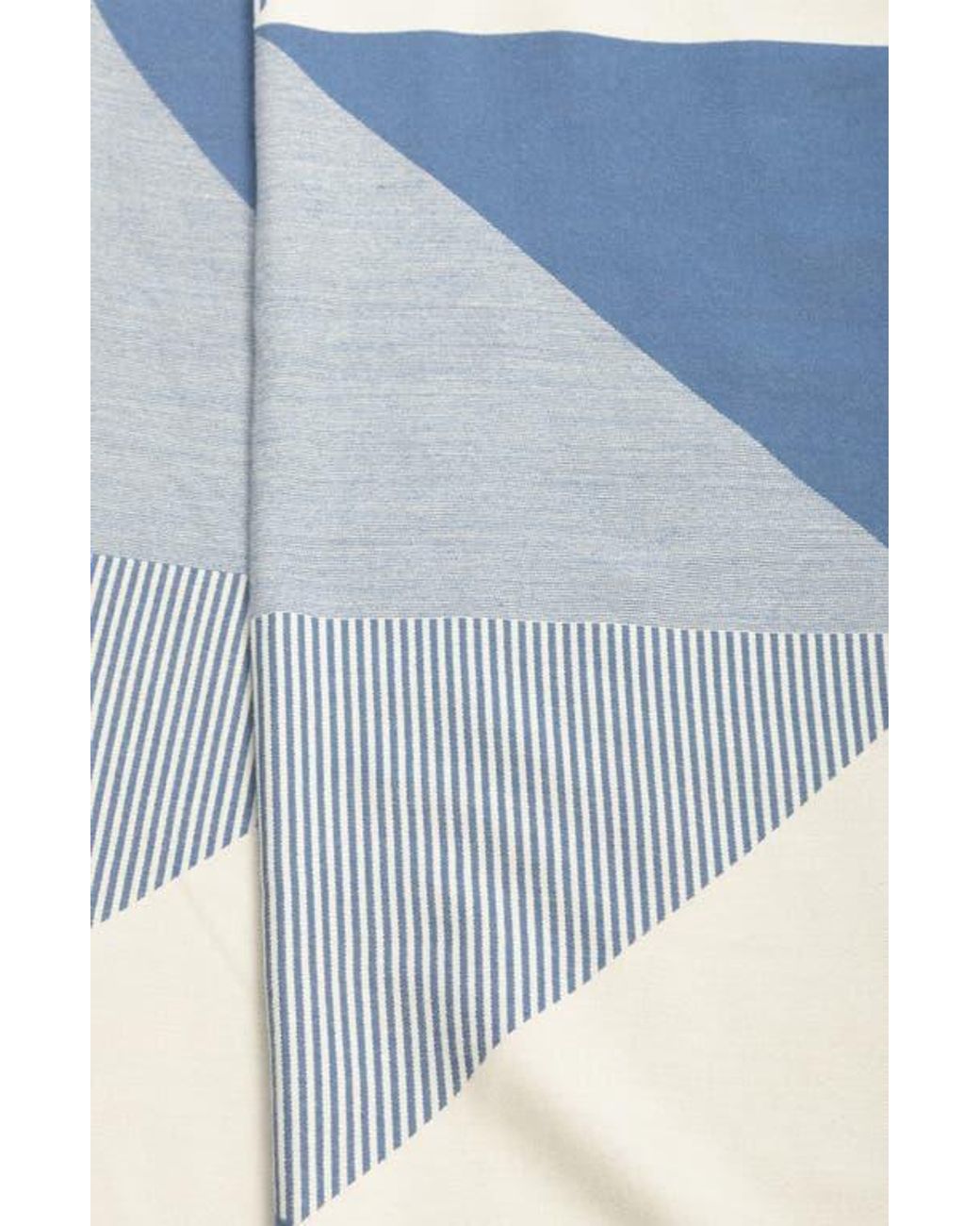 Saachi Blue Mosaic Reversible Scarf