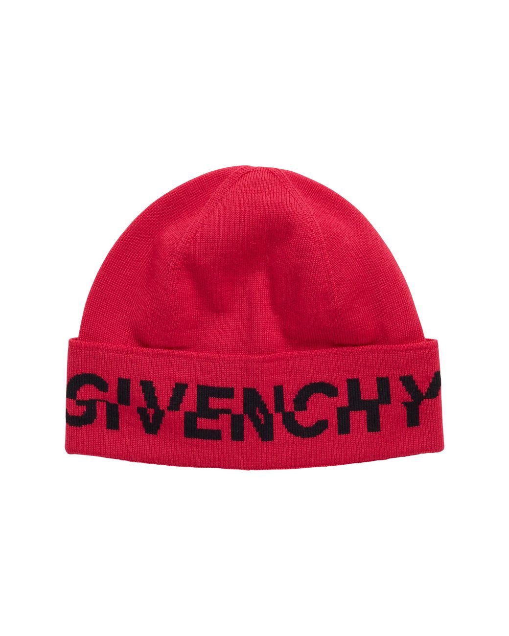 Givenchy Knit Beanie In Fuschia At Nordstrom Rack in Red | Lyst