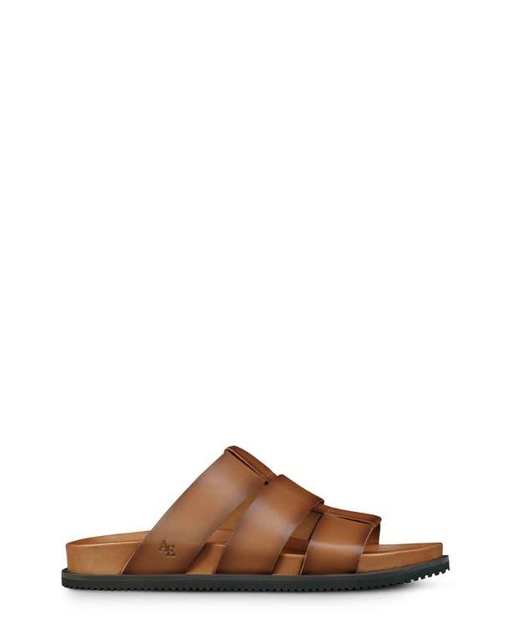 Allen Edmonds Brown Davis Slide Sandal for men