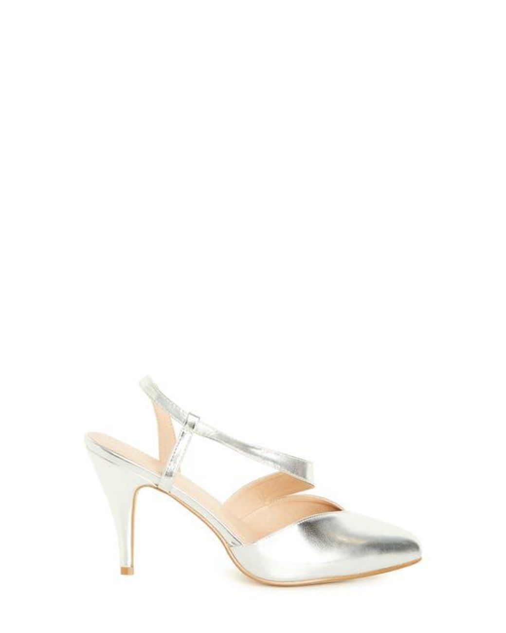 City Chic White Helen Slingback Pump