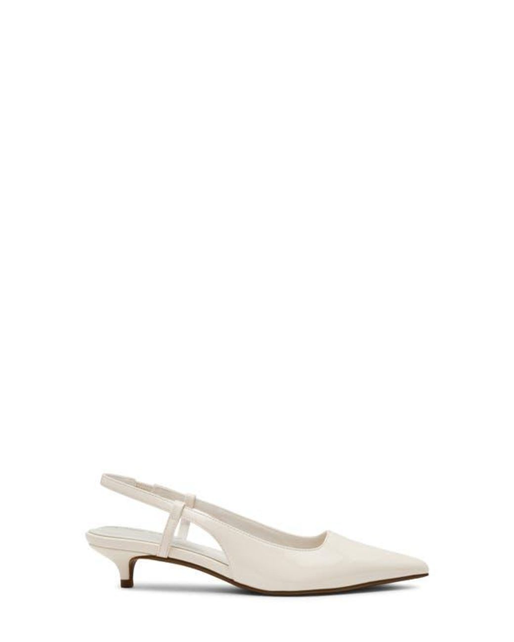 Anne Klein White Shorty Slingback Pump