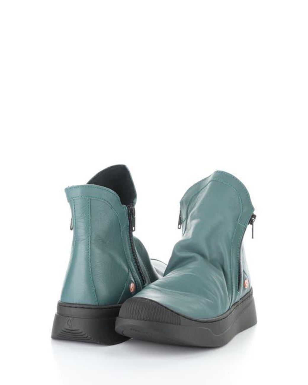 Softinos Blue Abil Platform Wedge Bootie