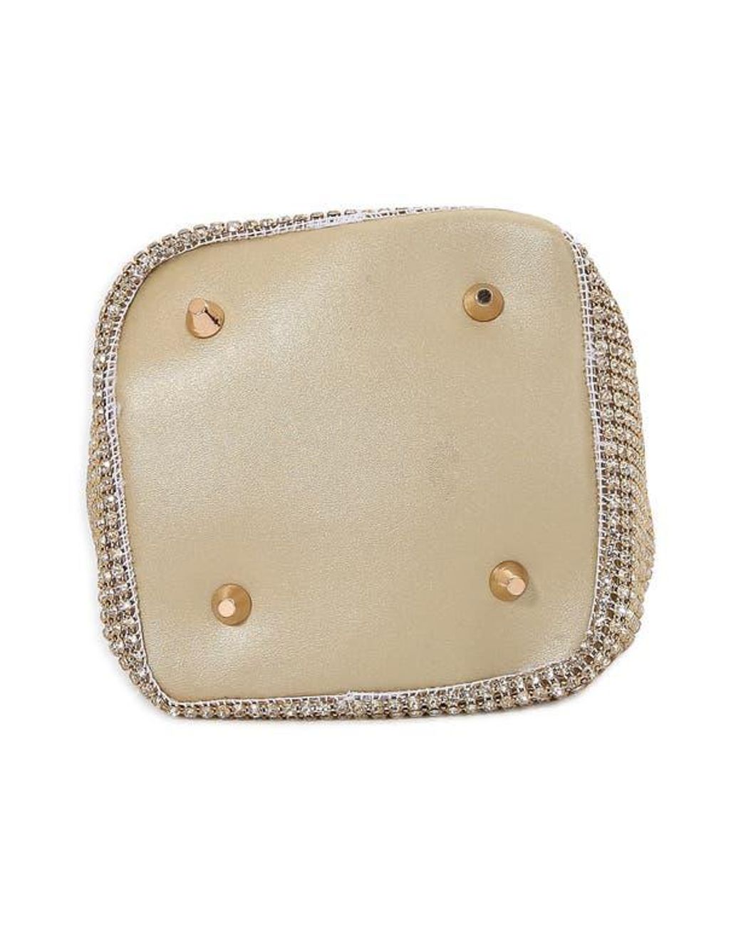 BERNESS Metallic Crystal Bucket Bag