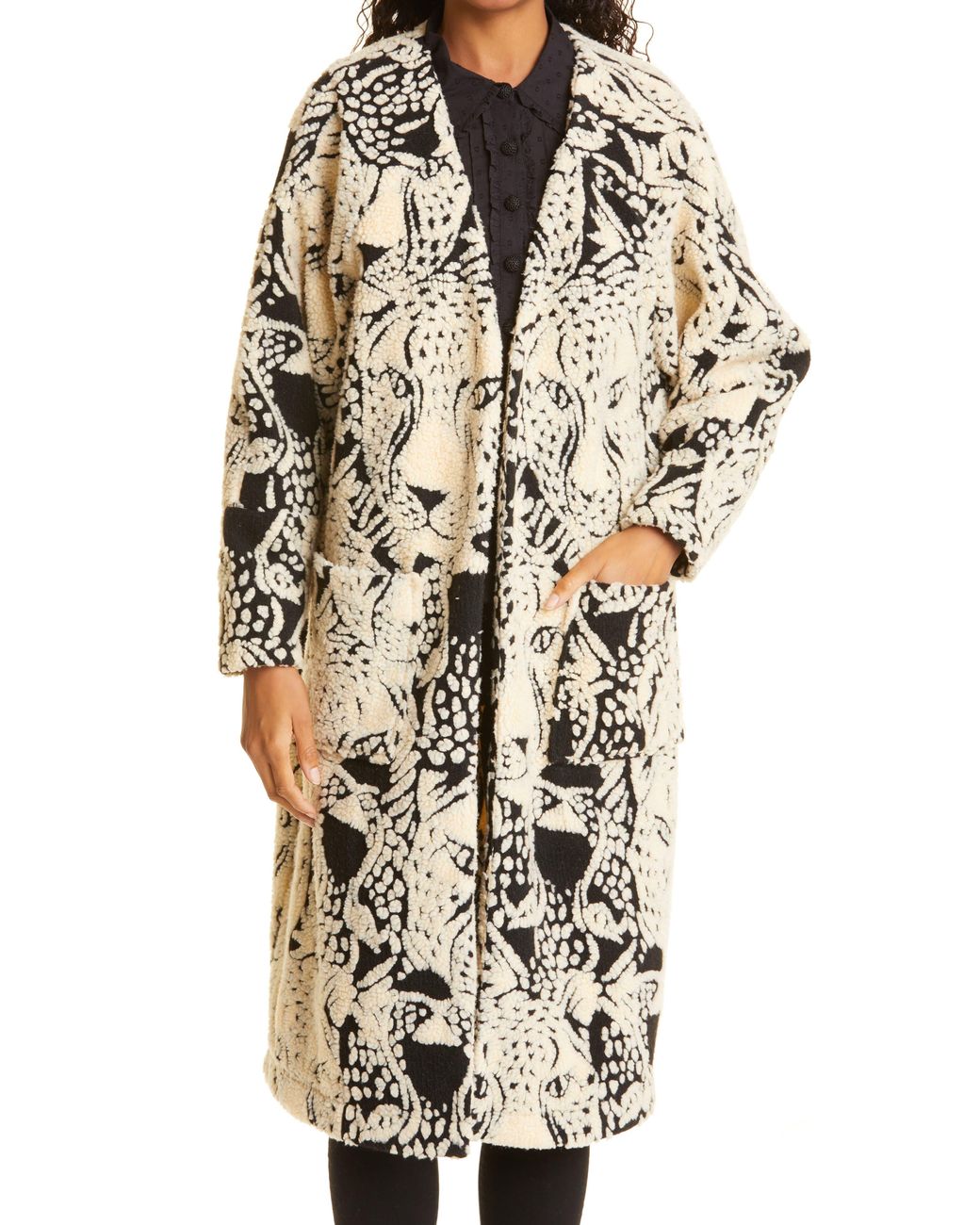 Nordstrom rack leopard coat sale