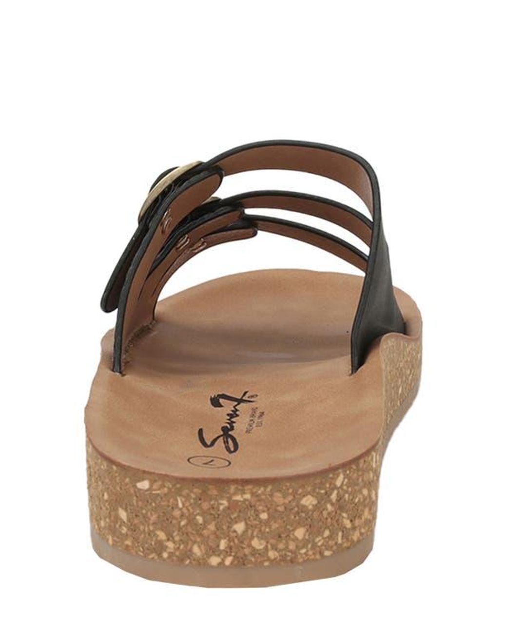 Seven7 Brown Triple Strap Sandal