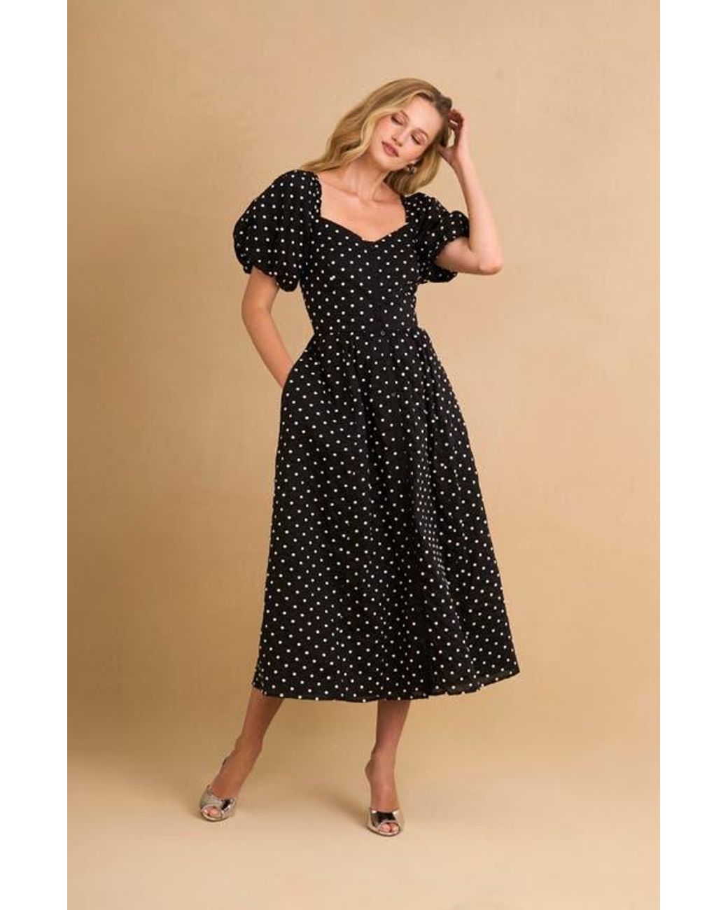 Cece polka dot dress outlet