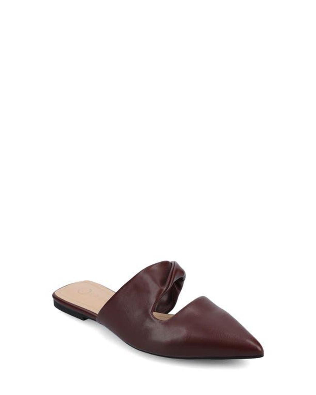 Journee Collection Brown Enniss Flat Mule