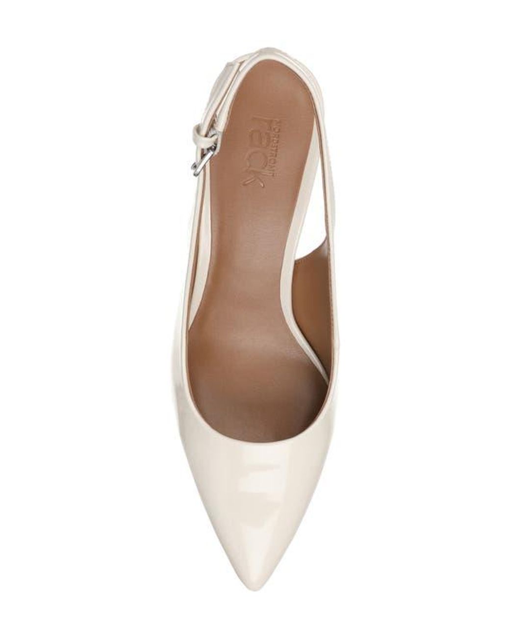 Nordstrom Rack White Priscilla Slingback Pump