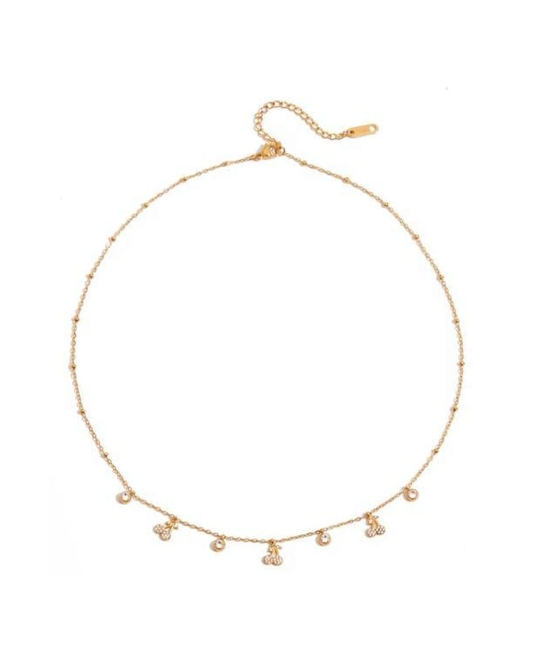 MacRae & Co Metallic Cherry Charm Necklace